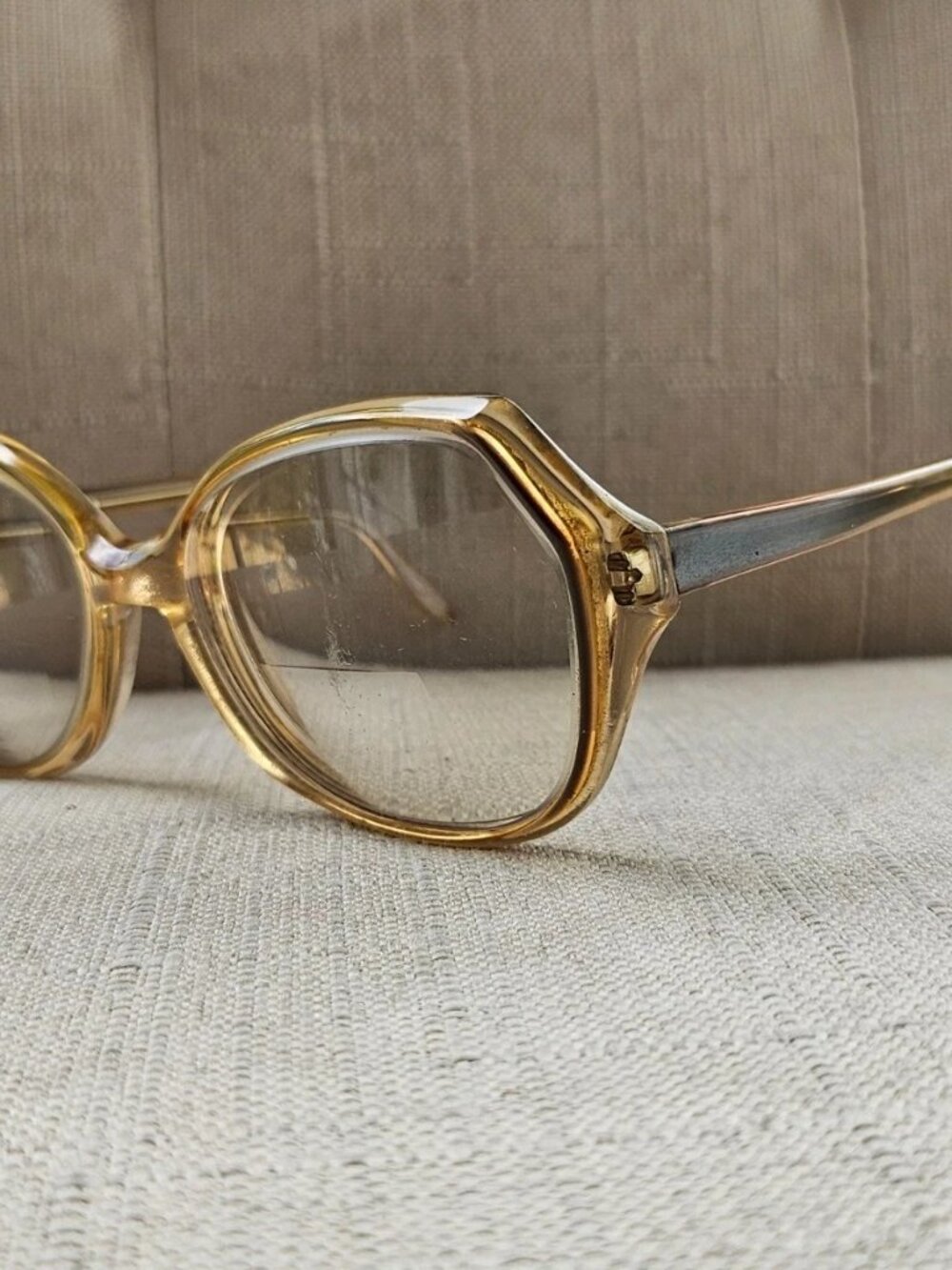 Vintage Rodenstock Women Eyeglasses Frame Tan/Brown Tone Eyewear SYBILLE Glasses - Picture 3 of 11